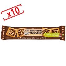 Michel Augustin - Michel et Augustin - 10x4 milk chocolate & hazelnut squares - Manufactured in France