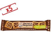 Michel Augustin - Lot de 5x4 petits carrés au chocolat au lait & noisettes - Michel et Augustin