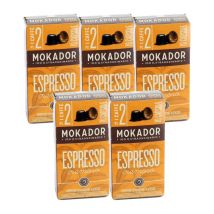50 capsules compatibles Nespresso* Original Cremoso - MOKADOR CASTELLARI - Sélection Rouge (Italien)