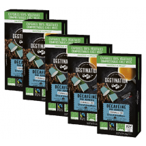 50 capsules compatibles Nespresso* Original Douceur Decaféiné Bio - DESTINATION - Sélection Verte (Bio)