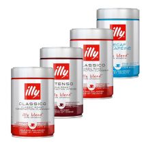 Illy Ground Coffee Discovery Pack - 4x 250g