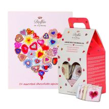 Dolfin Pack of 2 Gift Boxes Assorted Love Chocolate Squares