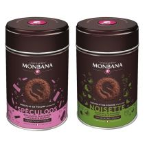 Monbana Hot Chocolate Powder Pack of 2 x 250g Hazelnut & Speculoos Flavoured