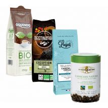 MaxiCoffee's Selection - Organic Ground Coffee Pack (exclusive to MaxiCoffee): 4 ground coffees - Organic Coffee