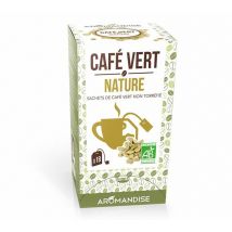 Aromandise - 18 Sachets de café vert non torréfié nature BIO - AROMANDISE - Biodégradables / Compostables