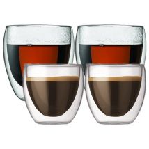 Bodum - Verres double paroi BODUM - Pavina 2x8cl et 2x25cl - Double paroi
