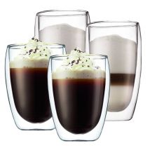 Bodum Set of Pavina Double Wall Glasses - 2x 35cl and 2x 45cl - Double wall