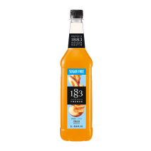 1883 Maison Routin - Routin Peach Sugar Free Syrup in PET Bottle - 1L - Sugar-free,Manufactured in France