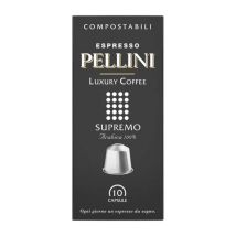 10 capsules compatibles Nespresso Supremo - PELLINI - Sélection Rouge (Italien)