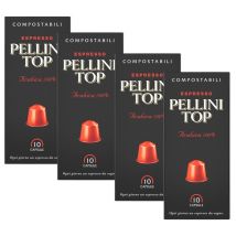 Pellini Top Espresso 100% Arabica Nespresso Compatible Capsules x 40