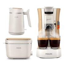 Set Petit-déjeuner Eco-conscious Bouilloire + Toaster + Machine À Capsules - Philips