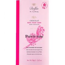 Chocolat Noir 60% Au Poivre Rose 70g- Dolfin