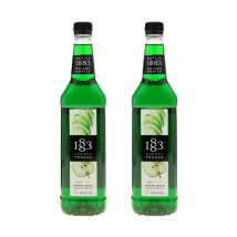 Sirop 1883 Routin Pomme Verte - Bouteille Plastique - 2 X 1 L