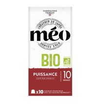 Cafés Méo - Méo - Puissance Strong Nespresso Compatible Coffee Capsules - x10