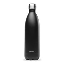 Qwetch - 1L Stainless Steel Insulated Bottle - Matt Collection - Black
