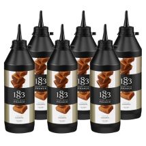 Lot de 6 Sauces Topping saveur Caramel - 1883 Routin - 6 x 500 ml - 50.0000