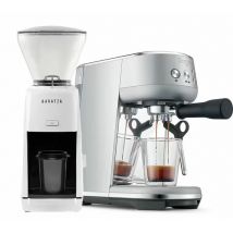 Sage - Machine expresso SAGE The Bambino inox + Moulin à café BARATZA Encore ESP blanc