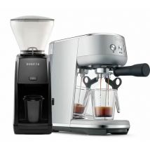 Sage - Machine expresso SAGE The Bambino inox + Moulin à café BARATZA Encore ESP noir