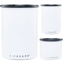 Lot 3 boîtes de conservation métal blanc mat 250 gr, 500 gr et 1 kg - Airscape - 0.0000