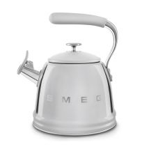 SMEG - Smeg Retro Style Whistling Kettle Stainless Steel - 2.3 L - WKF01SS