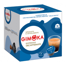 Gimoka - 16 Capsules compatibles Nescafe Dolce Gusto Espresso Décaféiné - GIMOKA