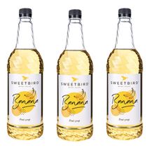 Lot De 3 Sirops Pour Professionnel Banane 3 X 1l Sweetbird