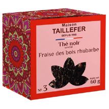 Maison Taillefer - Boîte Thé noir n°3 fraise des bois rhubarbe - 60g - MAISON TAILLEFER - Mélange