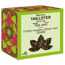 Maison Taillefer - Boîte Thé Vert N°6 Fruit Rouge Citron Vert Vanille - Vrac 70 g - MAISON TAILLEFER - Mélange