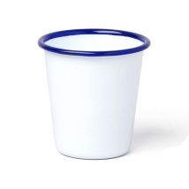 Falcon Enamelware Cup White with Blue Edges - 31 cl
