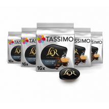 Tassimo - L'Or Espresso Fortissimo Coffee Pods 5 Packs (80 Drinks)