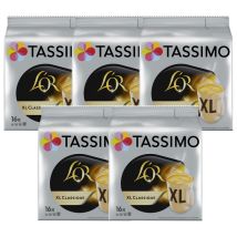 L'Or Espresso - Pack Dosette Tassimo L'Or XL Classique - 5x16 T-Discs