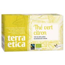 Terra Etica Organic Lemon Green Tea - 20 sachets - Sri Lanka
