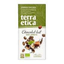 Terra Etica - Tablette de Chocolat - 100 g - Lait Café Noisette - TERRA ETICA - Commerce équitable