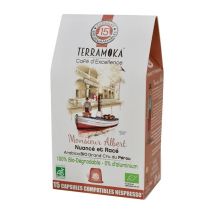 TerraMoka - Terramoka 'Albert' biodegradable Nespresso compatible capsules x 15 - Peru