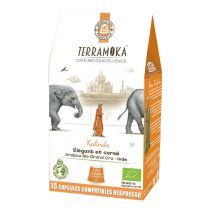 TerraMoka - 15 capsules compatibles Nespresso* Original Kalinda Bio - TERRAMOKA - Inde