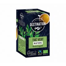 Destination - Thé vert bio nature - 20 sachets fraicheur - Destination
