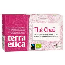 Chai black tea - 20 individually-wrapped tea bags - Terra Etica - India