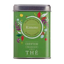 Kimono green tea - 80g loose leaf tea in tin - Comptoir Français du Thé - Flavoured Teas/Infusions