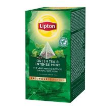 Intense Mint Green Tea - 25 pyramid tea bags - Exclusive Selection - Lipton - Indonesia
