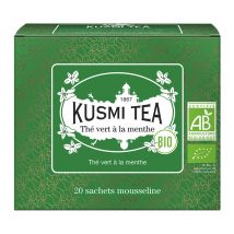 Kusmi Tea Organic Spearmint Green Tea - 20 tea bags - Flavoured Teas/Infusions