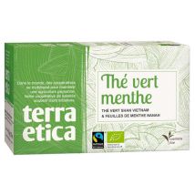 Mint green tea - 20 tea bags. - Terra Etica - Vietnam