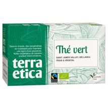 Terra Etica - Sri Lanka green tea - 20 individually-wrapped tea bags - Café Michel - Sri Lanka