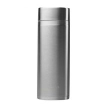 Insulated Tea infusing mug - Brushed stainless steel - 400 ml - Qwetch