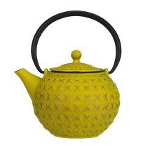 Cosy & Trendy 'Sakai' Goldgreen cast-iron teapot with infuser + Free Tea