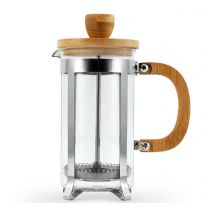 h&H - H&H Nordic Teapot in Stainless Steel and Bamboo - 35cl