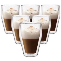Bodum Set of 6 Medium Double Wall Titlis Glasses - 35cl - Double wall
