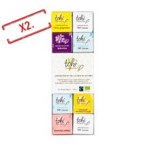 Tohi - Lot Assortiment Chocolat 6 Saveurs Bio & Equitable - 2 x 24 napolitains - TOHI