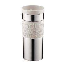 Bodum Travel Mug Stainless Steel (Screw Lid) Off White - 35cl