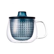 Mug Unimug + infuseur à thé bleu - 35cl - KINTO - 35cl
