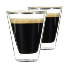 2 Verres Double Paroi Caffeino 8.5 cl - Bormioli Rocco - 7 à 10 cl
